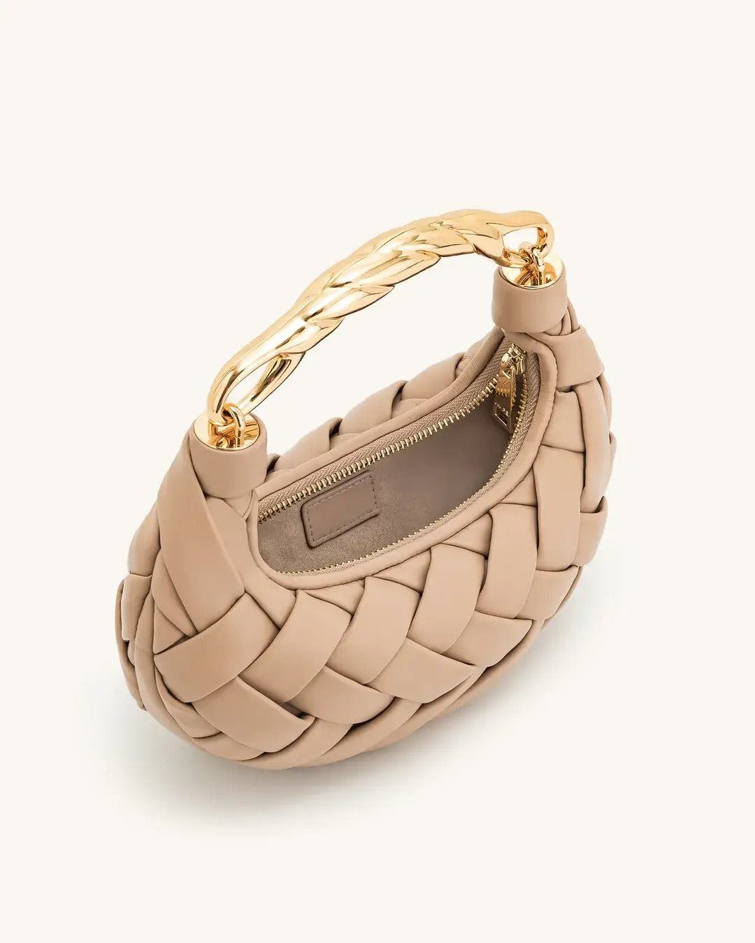 Orla Woven Handbag - Almond