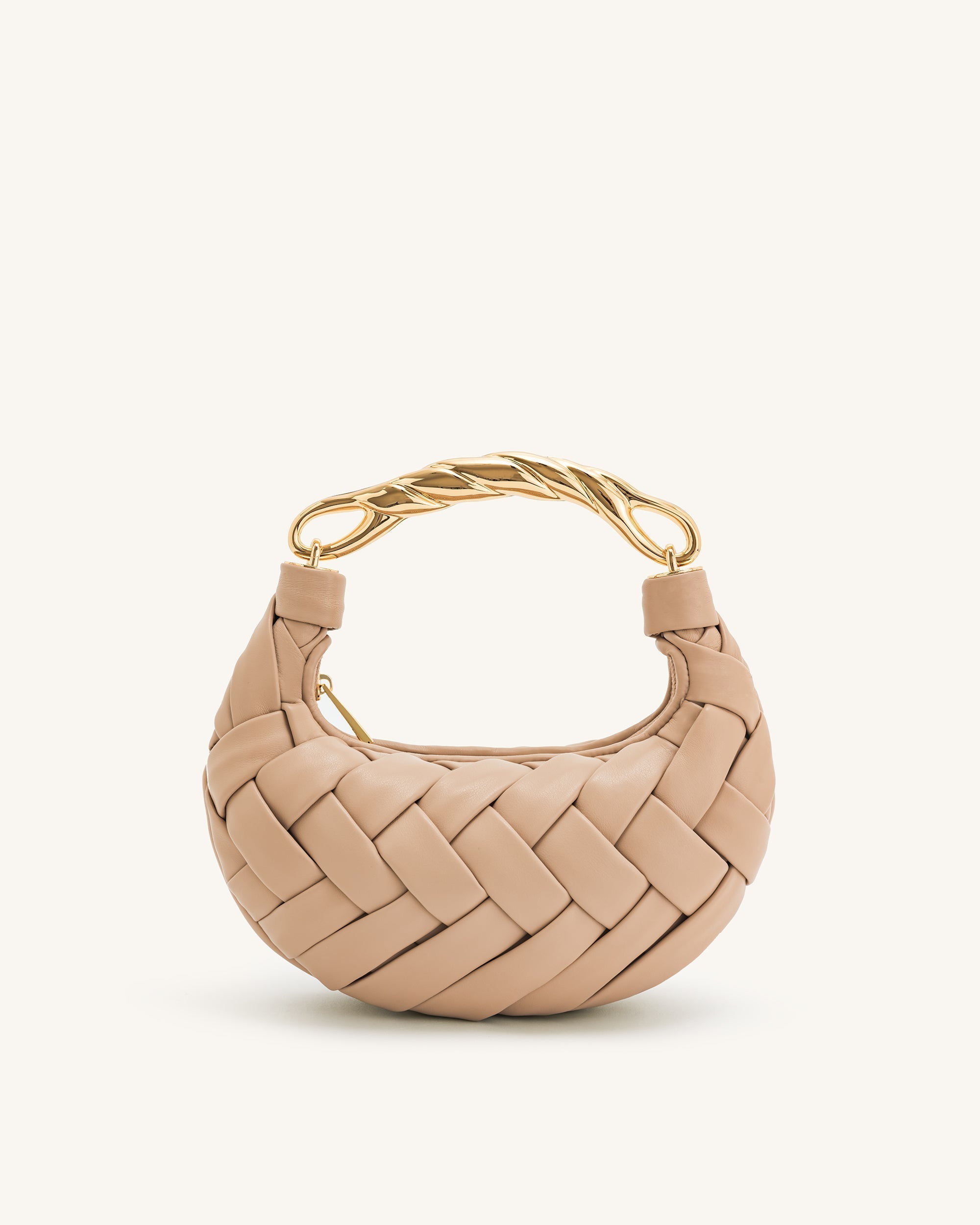 Orla Woven Handbag - Almond