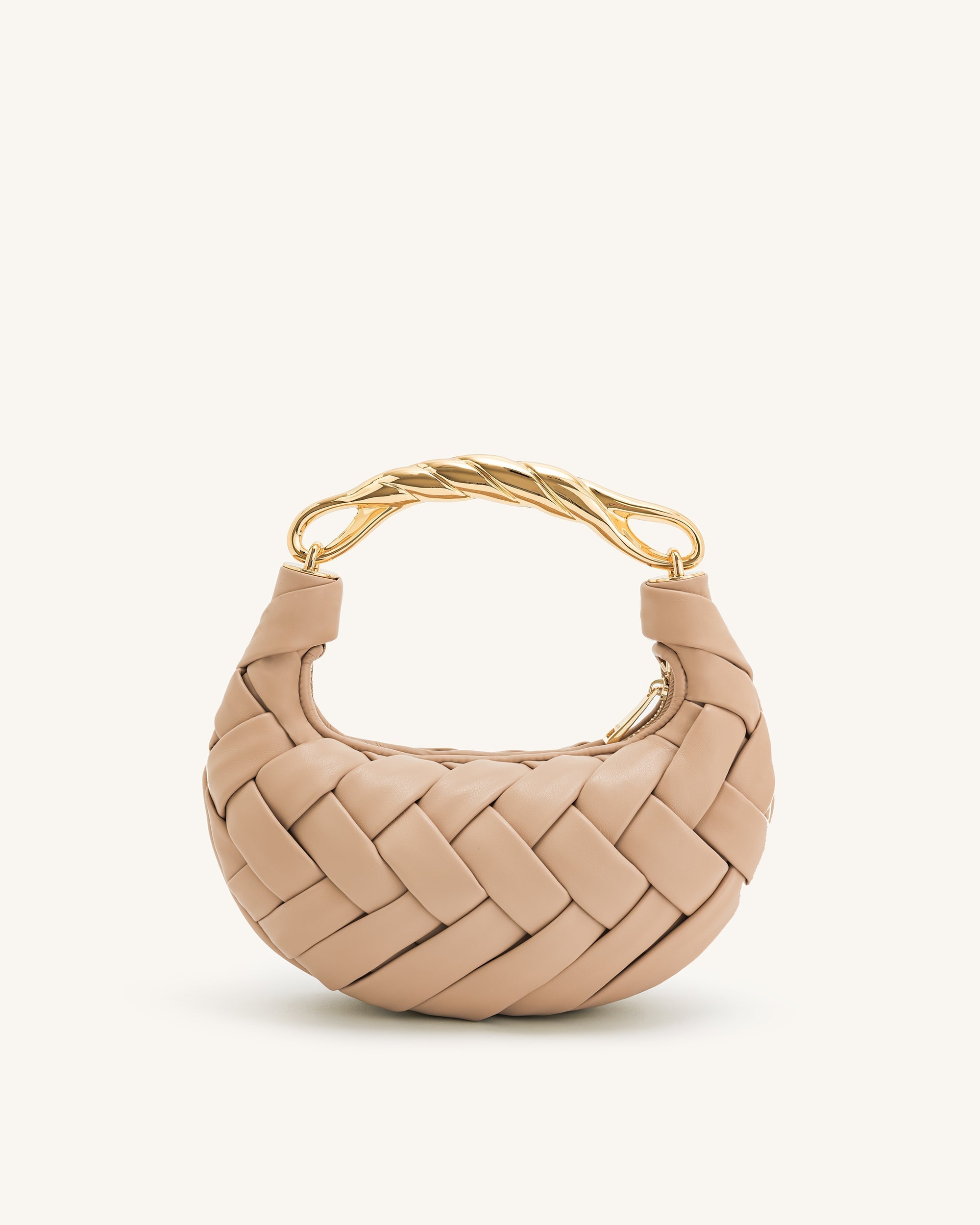 Orla Woven Handbag - Almond