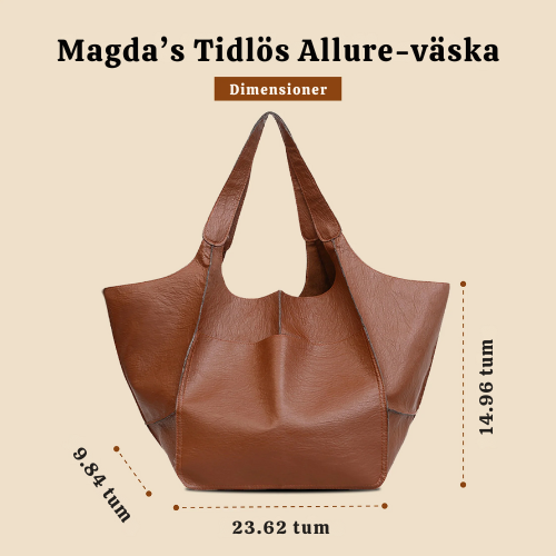 Magda's Timeless Allure | Vintage Leather Bag