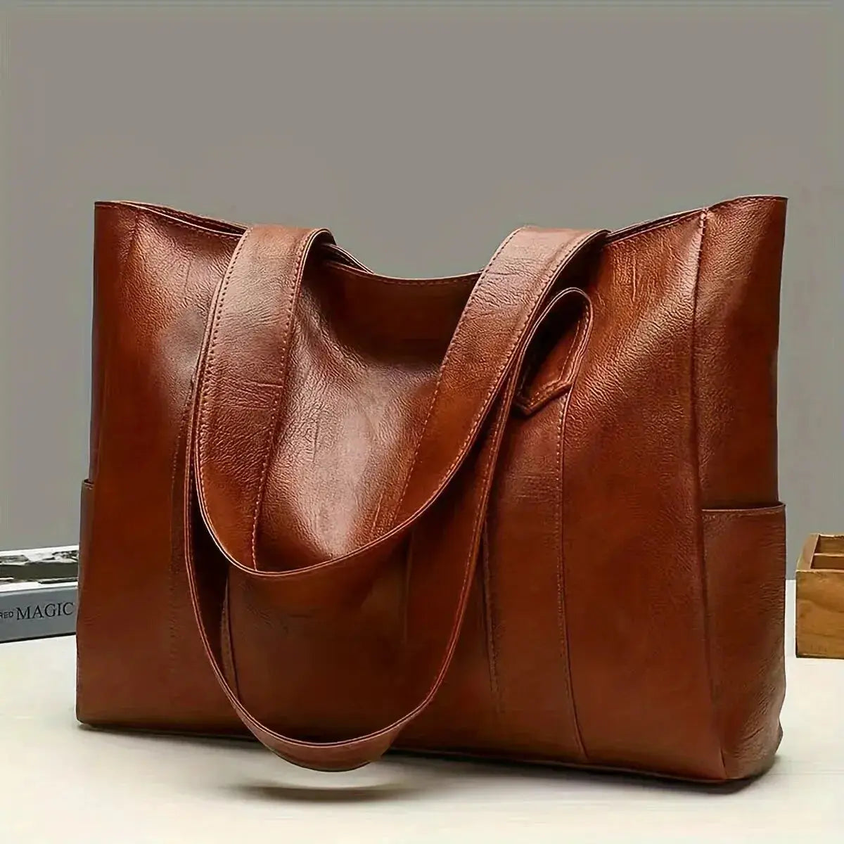 Hilda's Timeless Elegance | Leather Bag