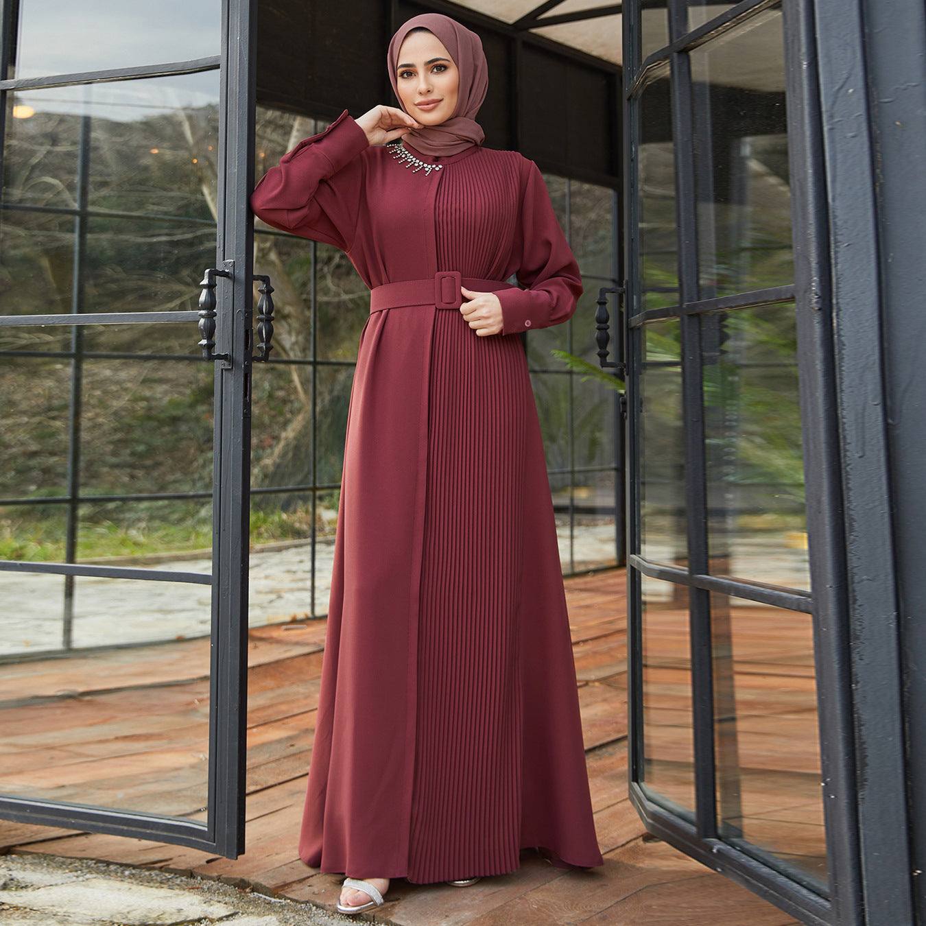 Slim-Fit Maxi Gown