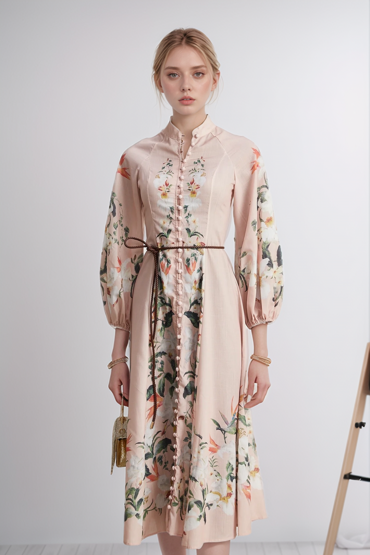 Aviana® floral-print midi dress