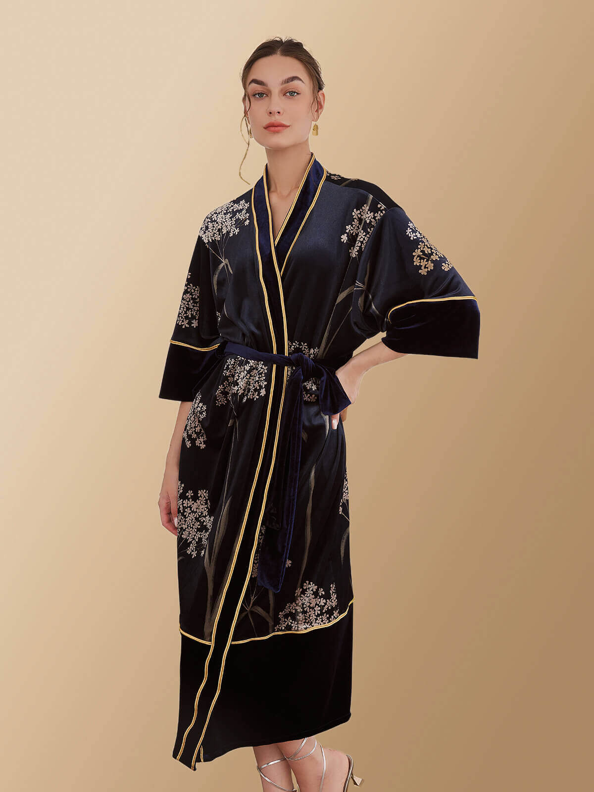 Velvet Vintage Kimono Robe